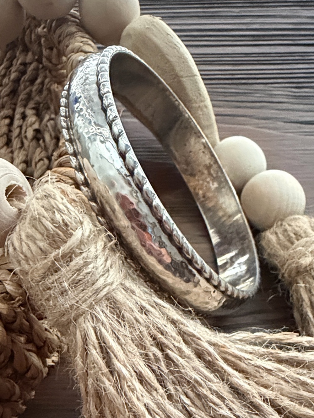 BRIGHTON Silver Textured Women’s Bangle Bracelet